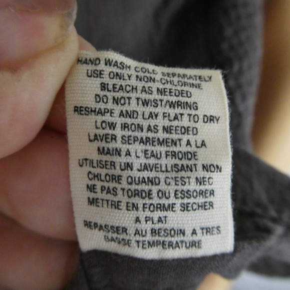 Anthropologie Charcoal Blouse with Red Accents - Picture 10 of 11